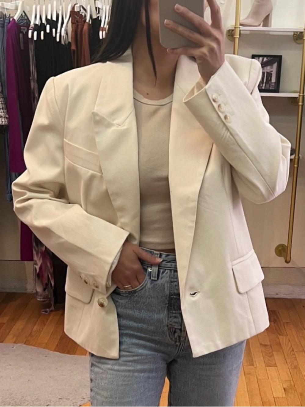 d’abrea - Cream Women's Blazer - S (was $250!)